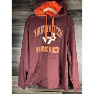 Men's‎ Colosseum Maroon Virginia Tech Hokies Resistance Pullover Hoodie Sz XL